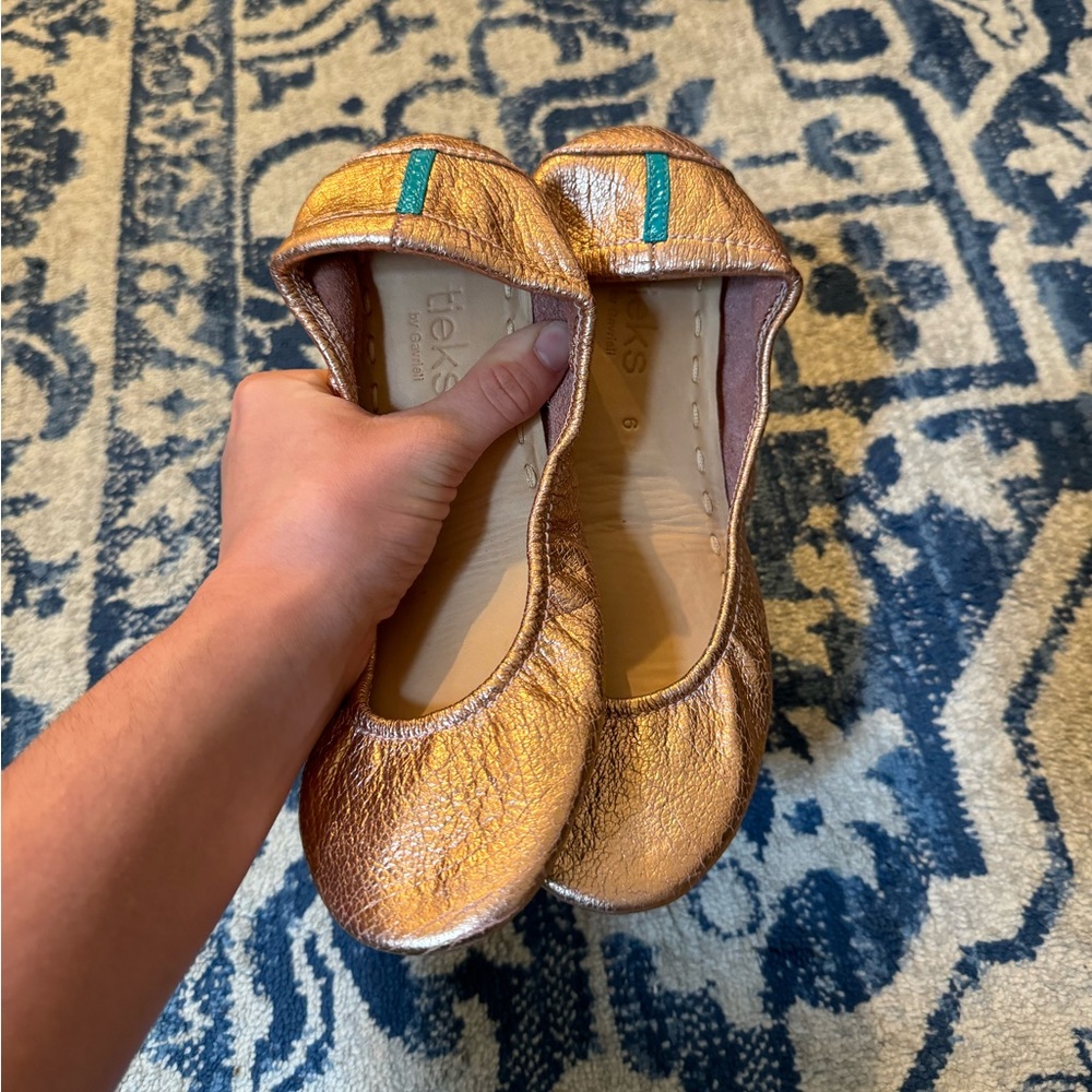 Tieks Rose Gold Flats